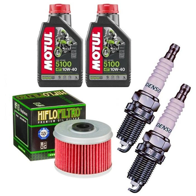 HONDA VT 125 C / C2 SHADOW 1999-2009 olej + filtr HF113 + świece-55159