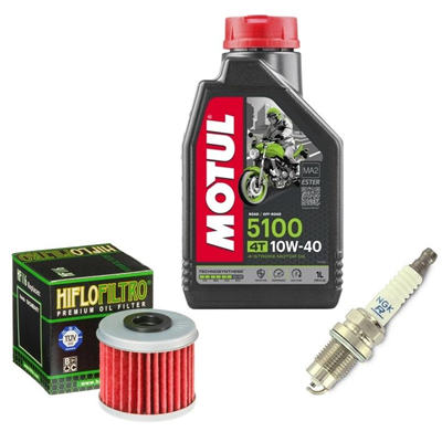 HONDA CRF 250 R 2005-2009 olej + filtr HF116 + świeca-55161