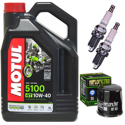 HONDA CB500 94-03 S SPORT 98-03 CB500 CUP 98-99 olej + filtr HF303 + świece-55171
