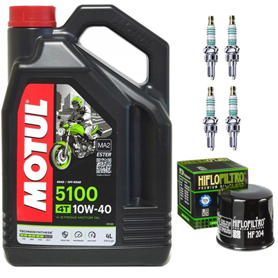 HONDA CBR 900 929 RR FIRE-BLADE 2000-2001 olej + filtr HF204 + świece-55178