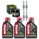 HONDA CBR 600 RR (PC37) 2003-2004 olej + filtr HF204 + świece-55183