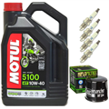 HONDA CBR 1000 RR FIRE-BLADE 2004-2007 olej + filtr HF204 + świece-55207