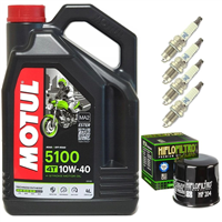 HONDA VFR 1200 F 2010-2015 olej + filtr HF204 + świece-55215