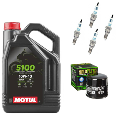 HONDA VFR 1200 F 2010-2012 olej + filtr HF204 + świece-104814