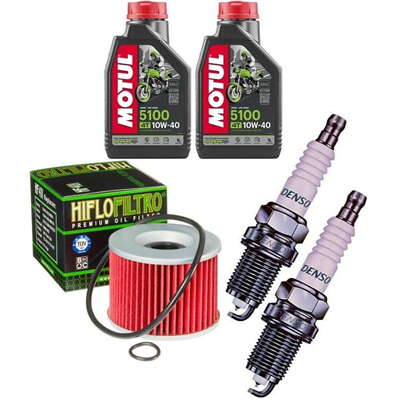 KAWASAKI EX ZZ-R GPX 250 R NINJA 1993-2012 olej + filtr HF401 + świece-55223
