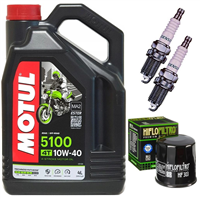 KAWASAKI EN 500 A B C VULCAN 500 90-02 07-09 olej + filtr HF303 + świece