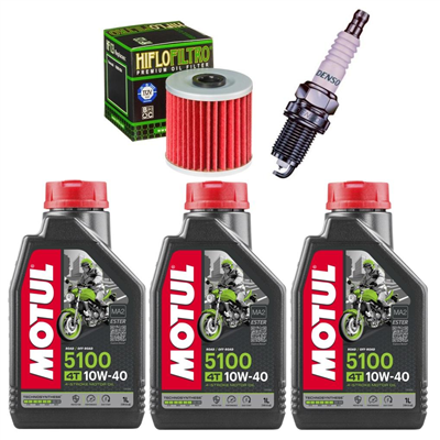 KAWASAKI KLR650 KL KLR 650 1987-2010 KLX 93-97 olej + filtr HF123 + świeca-55245