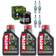 KAWASAKI ZX 1000 ZX-10R 2004-2005 NINJA olej + filtr HF204 + świece-55270