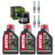 KAWASAKI ZX 1200 ZX-12R NINJA 2002-2005 olej + filtr HF204 + świece-55273