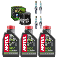 KAWASAKI ZX 1200 ZX-12R NINJA 2002-2005 olej + filtr HF204 + świece-55273