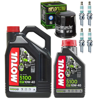 KAWASAKI ZX 1400 ZX-14 NINJA 2006-2015 olej + filtr HF303 + świece-55277