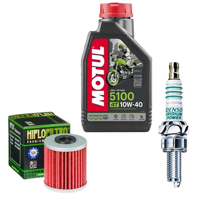 SUZUKI RM-Z 250 2007-2015 olej + filtr HF207 + świeca-55294