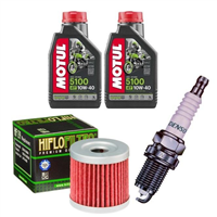 SUZUKI DR-Z 400 E / S / SM 2000-2015 olej + filtr HF139 + świeca-55295