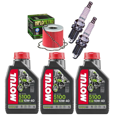 SUZUKI GS 500 E / EU / F 1989-2010 olej + filtr HF133 + świece-55299