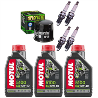 SUZUKI DL 650 V-STROM 2007-2023 olej + filtr HF138 + świece-55303