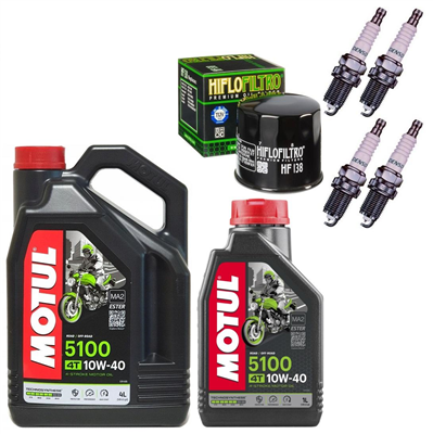 SUZUKI GSX 1400 2001-2008 olej + filtr HF138 + świece-55323