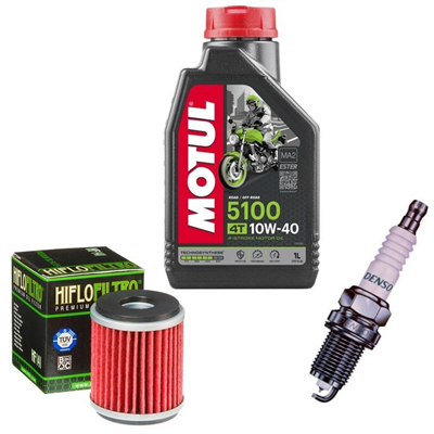 YAMAHA WR 125 X / R 2009-2014 olej + filtr HF141 + świeca-55331