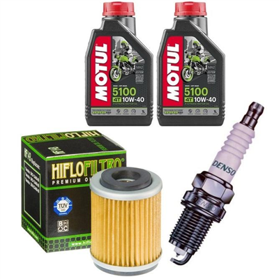 YAMAHA SR 125 1993-2003 olej + filtr HF143 + świeca-55338
