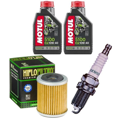 YAMAHA YZ-F YZ 400 1997-2000 YZ 426 F 1998-2002 olej + filtr HF142 + świeca-55349