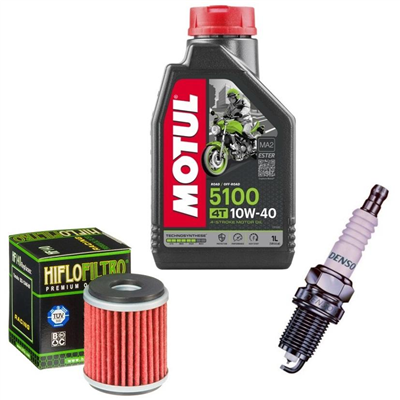 YAMAHA WR 450 F 2009-2015 olej + filtr HF140 + świeca-55360