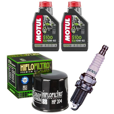 HONDA NSS 250 FORZA X EX-8 A S 2008-2012 olej + filtr HF204 + świeca-55450