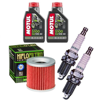 KAWASAKI EX GPZ 305 1983-1997 olej + filtr HF125 + świece-55462