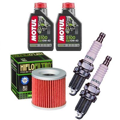 KAWASAKI EX GPZ 305 1983-1997 olej + filtr HF125 + świece-55462