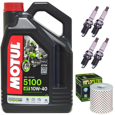 KAWASAKI Z900 Z1 Z1A Z1B 1972-1975 olej + filtr HF126 + świece-55480