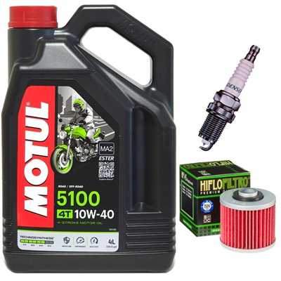 YAMAHA MT-03 660 (5YK) 2006-2013 olej + filtr HF145 + świeca-55527