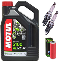 BMW R 100 GS 86- / R MYS 94- / RS 85- / RT 87- olej + filtr HF161 + świece-55558
