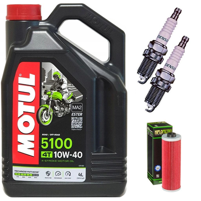 BMW R 100 GS 86- / R MYS 94- / RS 85- / RT 87- olej + filtr HF161 + świece-55558