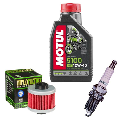 BMW C1 125 / C1 200 2000-2005 olej + filtr HF185 + świeca-55566