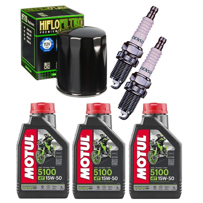 HARLEY DAVIDSON XLH 883 L SPORT- HUGGER 94-06 olej + filtr HF170B + świece-55681