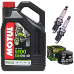 APRILIA SL 750 SHIVER ABS 2007-2014 olej + filtr HF565 + świece