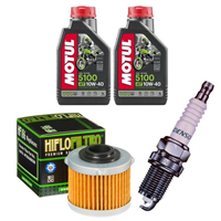 APRILIA 125 200 SCARABEO / I.E. 2009-2013 olej + filtr HF186 + świeca-55599