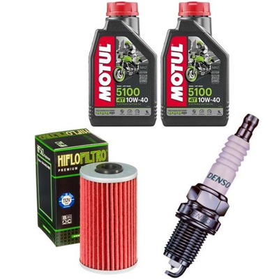 KYMCO 125 DINK / GRAND-DINK 2001-2013 olej + filtr HF562 + świeca-55607
