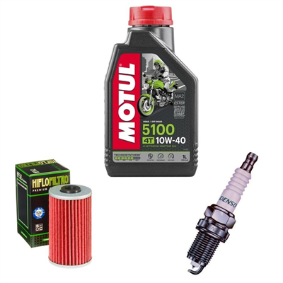 KYMCO 200 DINK I.E. 06-13 / YAGER GT 2010-2013 olej + filtr HF562 + świeca-55608