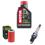 KYMCO 200 DINK I.E. 06-13 / YAGER GT 2010-2013 olej + filtr HF562 + świeca