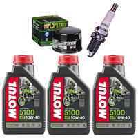 KYMCO X-CITING 500 RI 2007-2013 olej + filtr HF147 + świeca-55609