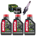 KYMCO X-CITING 500 RI 2007-2013 olej + filtr HF147 + świeca-55609