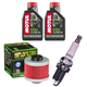 PEUGEOT 125 ELYSTAR 2003-2010 ELYSEO 1999-2004 olej + filtr HF185 + świeca-55612