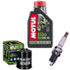 PIAGGIO 125 ZIP X EVO XEVO X8 X9 2002-2008 olej + filtr HF183 + świeca-55622