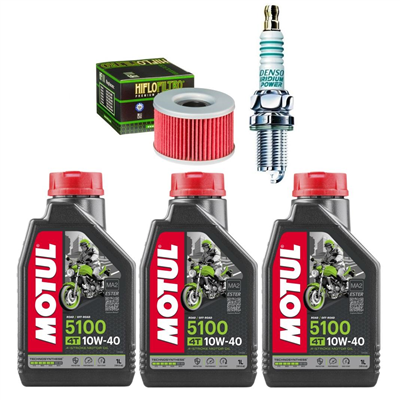 HONDA TRX680 TRX 680 FOURTRAX RINCON 2006-2023 olej + filtr HF111 + świeca-55623