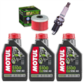 HONDA TRX 350 400 450 FOURTRAX FOREMAN olej + filtr HF113 + świeca-55624