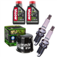 KAWASAKI KVF 650 PRAIRIE 4X4 2002-2003 olej + filtr HF204 + świece-55631