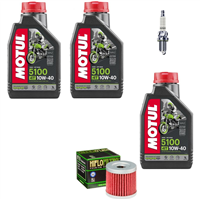 ARCTIC CAT 400 DVX 2004-2008 QUAD olej + filtr HF139 + świeca-104024