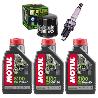 YAMAHA YFM 700 F GRIZZLY 2007-2015 olej + filtr HF204 + świeca-55645