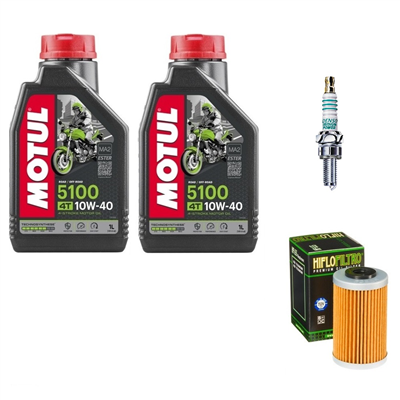 HUSQVARNA FE 501 2014-2016 FE 501 S 2015-2016 olej + filtr HF655 + świeca-104026