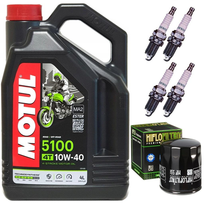 MOTO-GUZZI 1100 GRISO BREVA 1200 SPORT GT NORGE olej + filtr HF551 + świece-55657