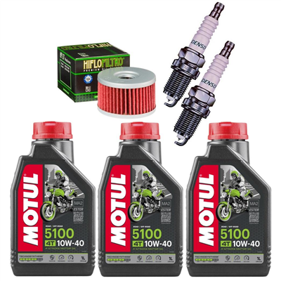 SUZUKI DR 800 S BIG (SR43A/B) 1988-2000 olej + filtr HF137 + świece-55661